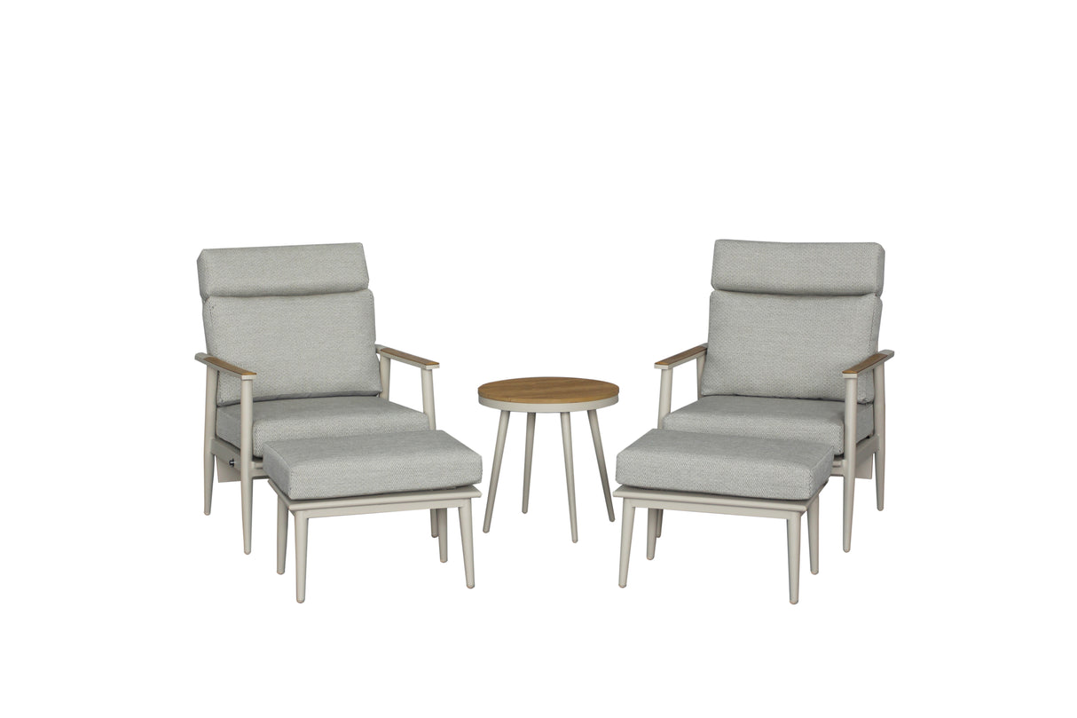 Bramblecrest Wisley 2 Seat Recliner Set with Footstools & Coffee Table