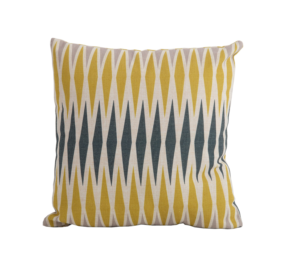 Bramblecrest Harlequin Yellow Square Scatter Cushion