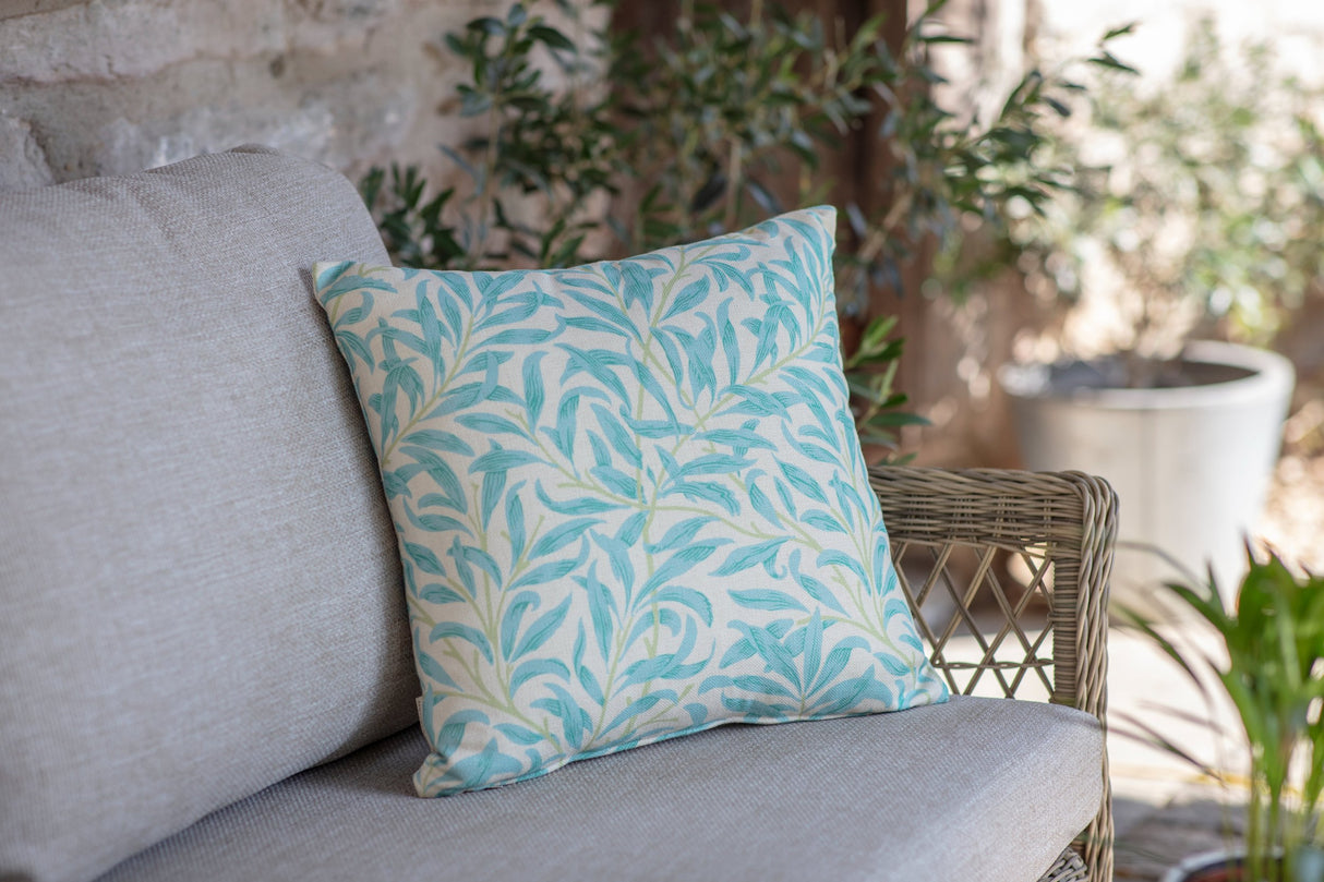 RHS Powder Blue Bamboo Square Scatter Cushion