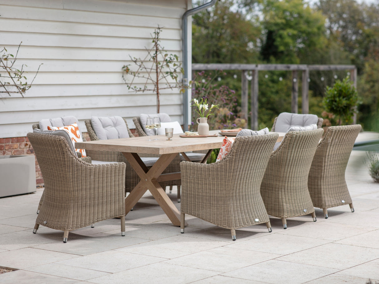 Bramblecrest Fairford 8 Seat Ceramic Top Dining Set