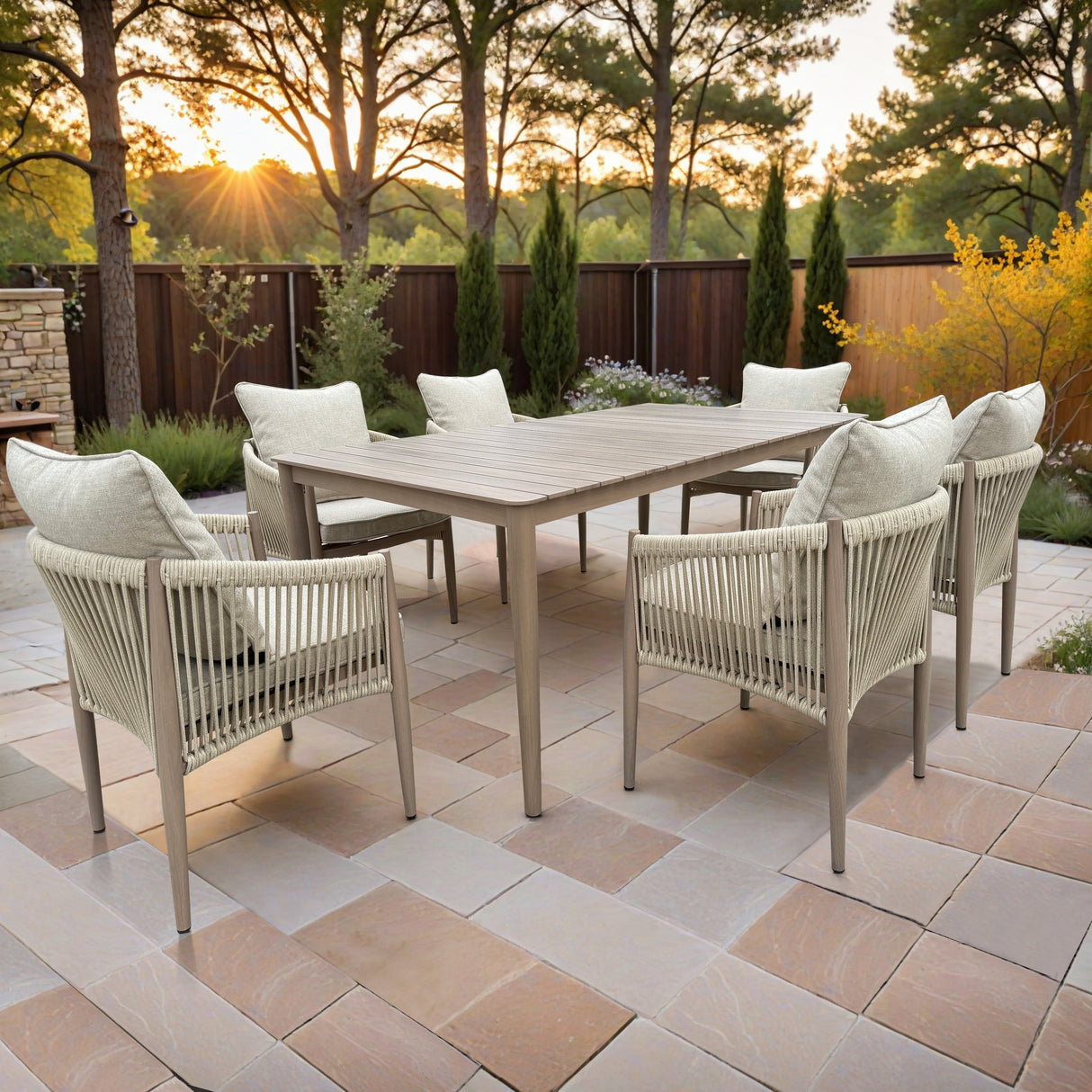 Missenden 6-Seater Dining Set with Long Table