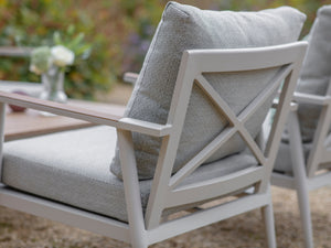 Bramblecrest Wisley 2 Seat Lounge Set with 2 Sofa Chairs & Coffee Table