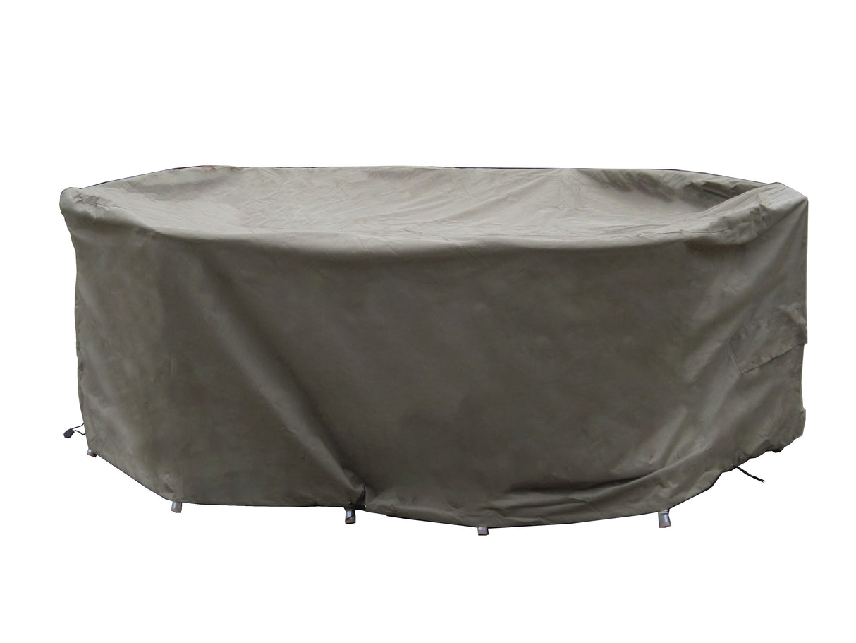 Bramblecrest 175 x 120cm Elliptical Dining Set Cover – Khaki