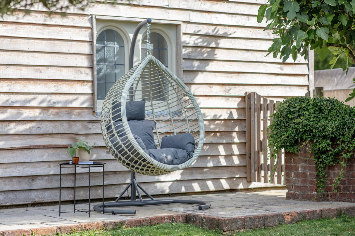 Bramblecrest Chedworth Single Tulip Hanging Cocoon – Dove Grey