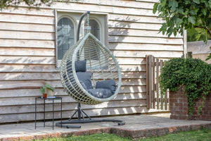 Bramblecrest Chedworth Single Tulip Hanging Cocoon – Dove Grey