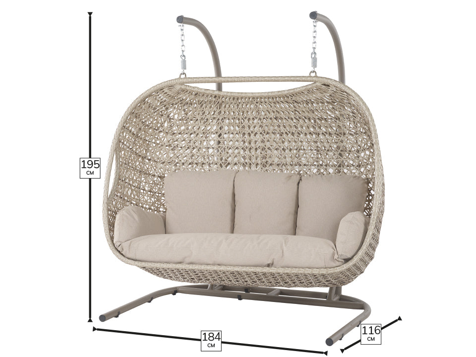 Bramblecrest Chedworth Triple Hanging Cocoon – Sandstone