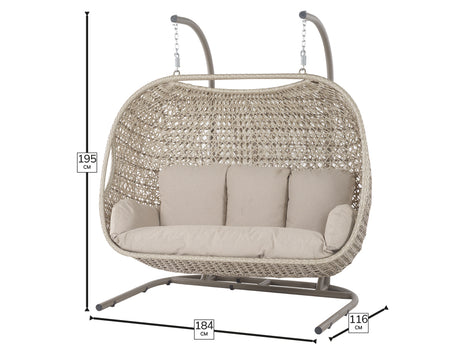 Bramblecrest Chedworth Triple Hanging Cocoon – Sandstone