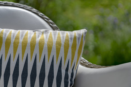 Bramblecrest Harlequin Yellow Square Scatter Cushion
