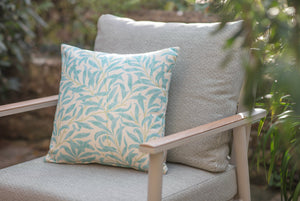 RHS Powder Blue Bamboo Square Scatter Cushion