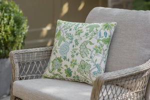 RHS Sage Wildflower Square Scatter Cushion