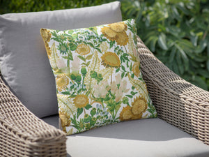 Bramblecrest Sunflower Field Square Scatter Cushion