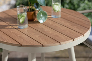 Wisley 80cm Round Table with 2 Armchairs