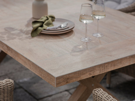 Bramblecrest Fairford 6 Seat Ceramic Top Dining Set