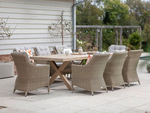 Bramblecrest Fairford 8 Seat Ceramic Top Dining Set