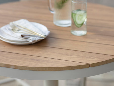 Bramblecrest Wisley 4 Seat Round Bar Set – Mocha