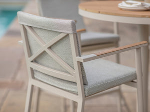 Bramblecrest Wisley 4 Seat Round Bar Set – Mocha