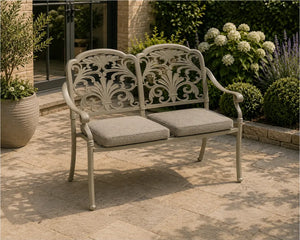 Bramblecrest Venice 2 Seat Bench – Stone